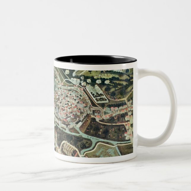 Caneca De Café Em Dois Tons O cerco de Chartres em 1568 (Direita)