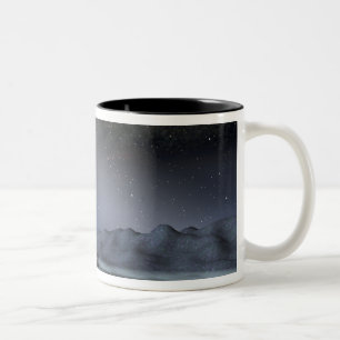 Caneca De Café Em Dois Tons O céu nocturno de um planeta estrangeiro