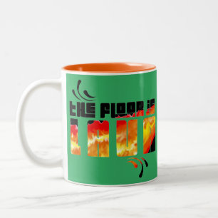 Caneca De Café Em Dois Tons O chão é Lava
