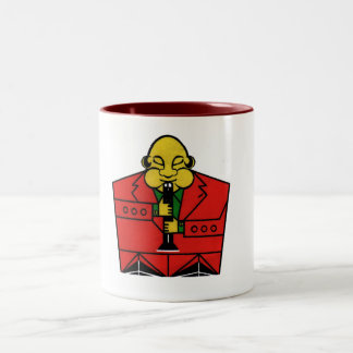 Caneca De Café Em Dois Tons O Clarinetist