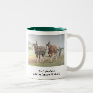 Caneca De Café Em Dois Tons O Clydesdale