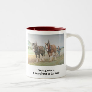 Caneca De Café Em Dois Tons O Clydesdale