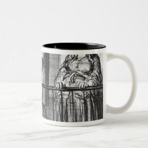 Caneca De Café Em Dois Tons O cometa, incredules de Parisiens