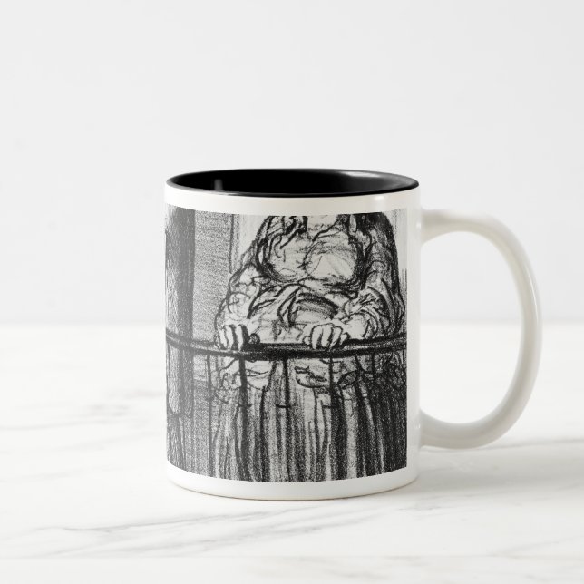 Caneca De Café Em Dois Tons O cometa, incredules de Parisiens (Direita)