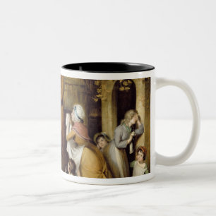 Caneca De Café Em Dois Tons O comissário de bordo severo, ou inquilino infeli