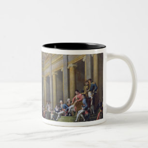 Caneca De Café Em Dois Tons O comitê de Lyon, o 26 de janeiro de 1802, 1808