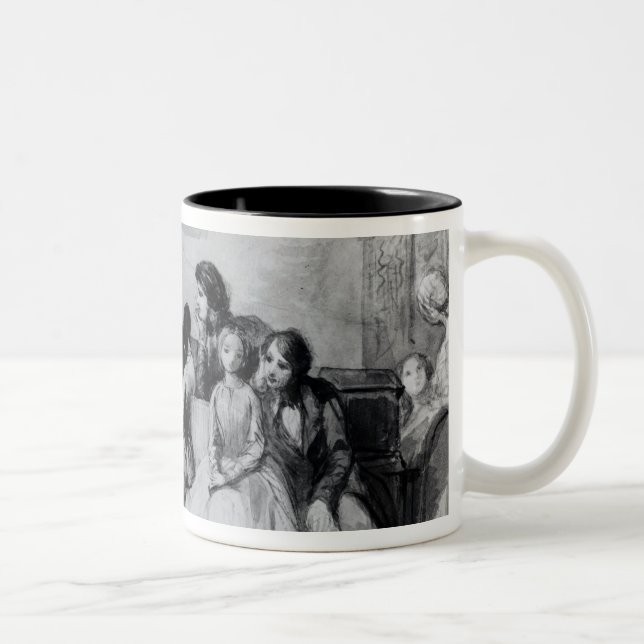 Caneca De Café Em Dois Tons O concerto da sala de estar (Direita)
