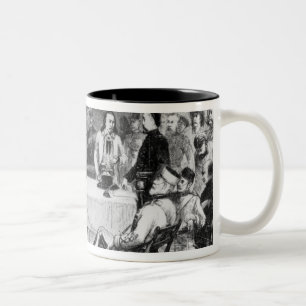 Caneca De Café Em Dois Tons O Conselho de Bull de assento, 1877