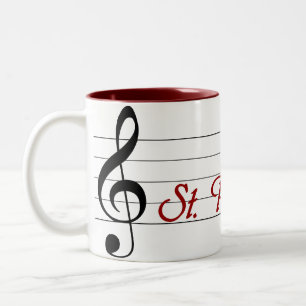 Caneca De Café Em Dois Tons O coro de St Paul