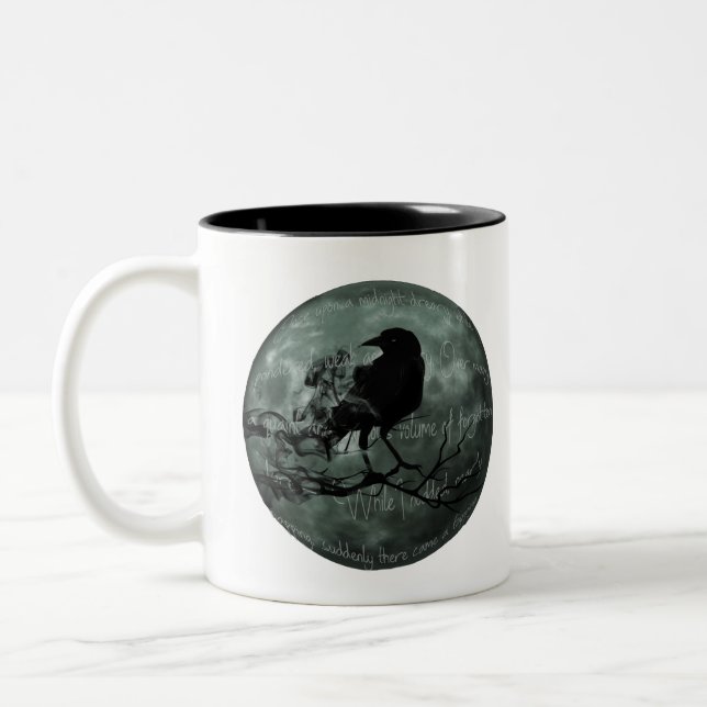 Caneca De Café Em Dois Tons O corvo (Esquerda)