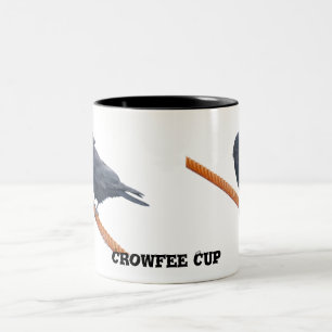 Caneca De Café Em Dois Tons O CORVO em um CABO agride