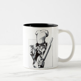 Caneca De Café Em Dois Tons O cozinheiro chefe louco