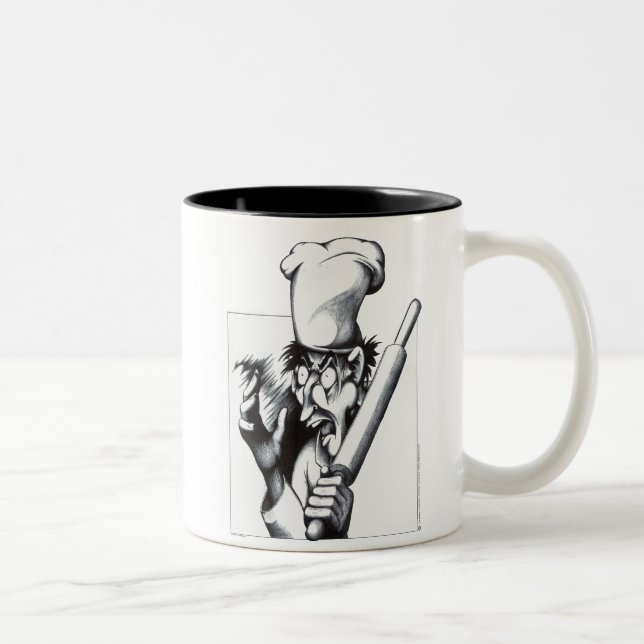 Caneca De Café Em Dois Tons O cozinheiro chefe louco (Direita)