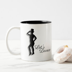 Caneca De Café Em Dois Tons O dançarino de torneira deixou-nos dançar