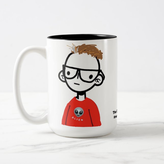 Caneca De Café Em Dois Tons O desastre contra Mug "Sou Diferente" (Esquerda)