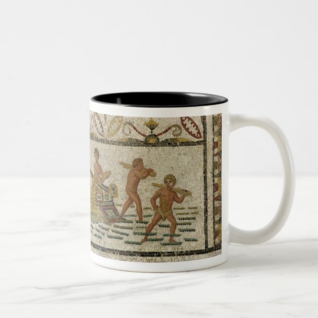 Caneca De Café Em Dois Tons O descarregamento de um navio (Direita)