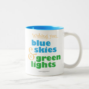 Caneca De Café Em Dois Tons O desejo dos Skydivers