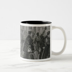 Caneca De Café Em Dois Tons O desenvolvimento dos fuzileiros navais reais de