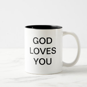 CANECA DE CAFÉ EM DOIS TONS O DEUS AMA-O