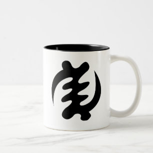Caneca De Café Em Dois Tons O deus de Gye Nyame é símbolo supremo de Adink
