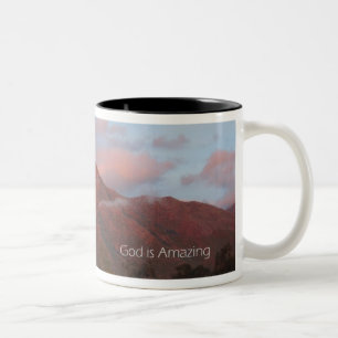 Caneca De Café Em Dois Tons O deus é surpreendente
