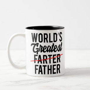 Caneca De Café Em Dois Tons O Dia de os pais Mais Agradável do Mundo