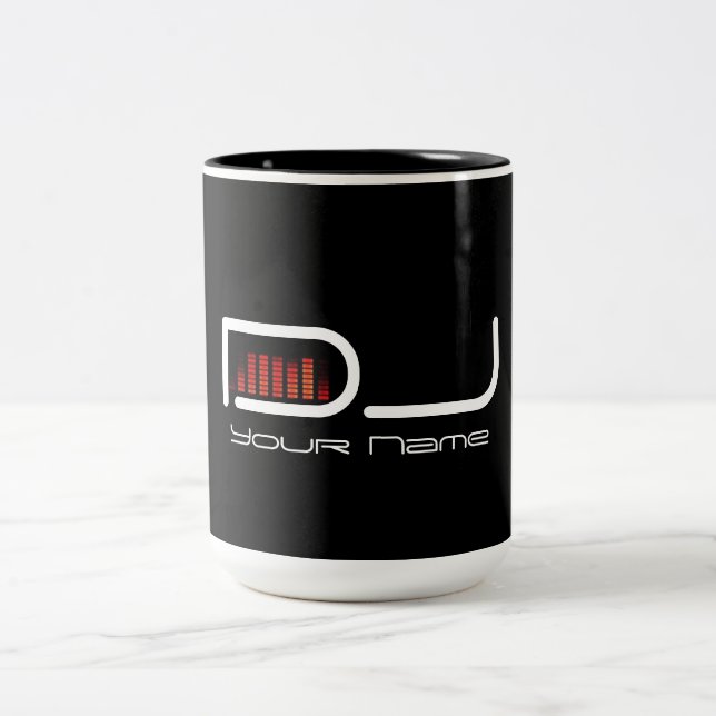 Caneca De Café Em Dois Tons O DJ legal agride (Centro)