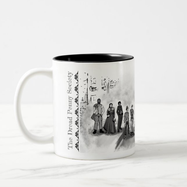 Caneca De Café Em Dois Tons O Dread Penny Society Mug (Esquerda)
