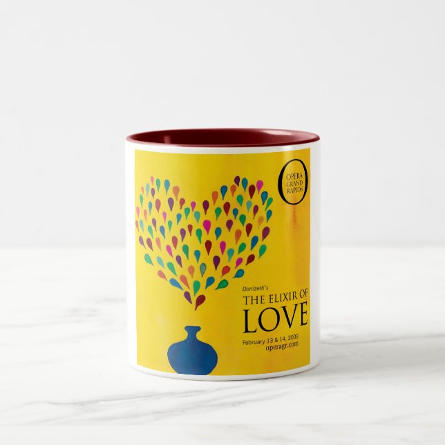 Caneca De Café Em Dois Tons O elixir do amor (Centro)