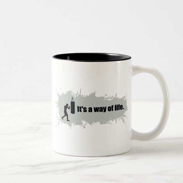 Caneca De Café Em Dois Tons O encaixotamento é um modo de vida (Direita)