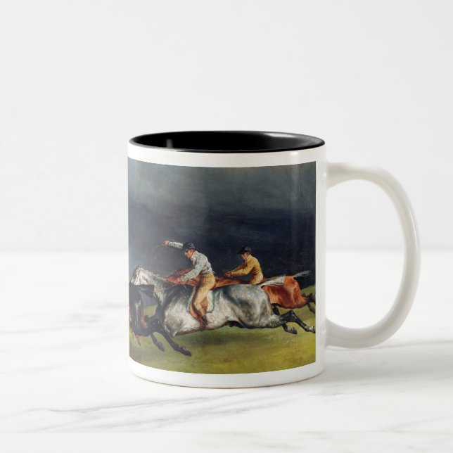 Caneca De Café Em Dois Tons O Epsom Derby, 1821 (Direita)