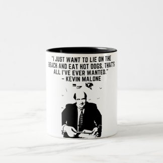 Caneca De Café Em Dois Tons O Escritório cita - KEVIN