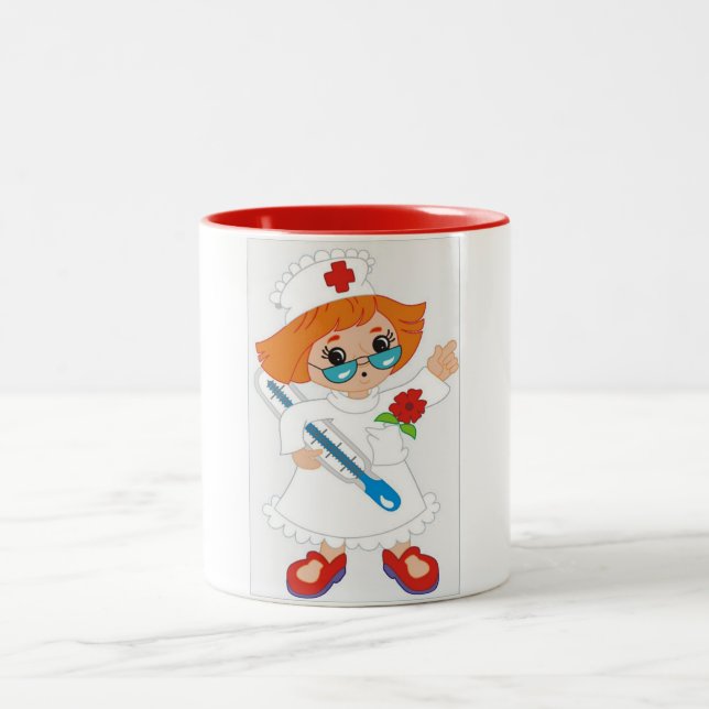 CANECA DE CAFÉ EM DOIS TONS O ESPECIAL ** ENFERMEIRO** (Centro)