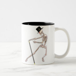 Caneca De Café Em Dois Tons O esqueleto da dança