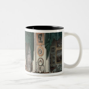 Caneca De Café Em Dois Tons O estudo de Alexander III no palácio de Gatchina