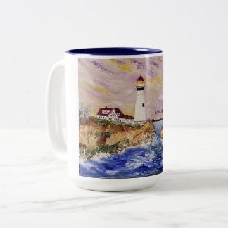 Caneca De Café Em Dois Tons O Farol