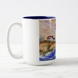 Caneca De Café Em Dois Tons O Farol