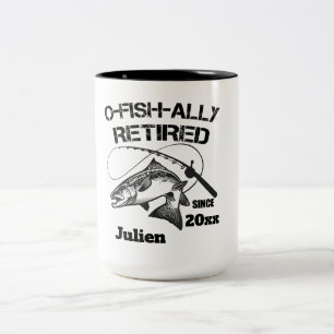 Caneca De Café Em Dois Tons O Fish Ally Recansado 2025 Nome personalizado de p