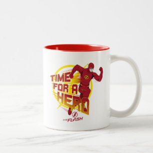 Caneca De Café Em Dois Tons O Flash   Gráfico "Hora De Um Herói"