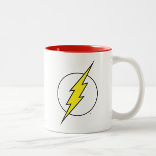 Caneca De Café Em Dois Tons O Flash  Parafuso de raios
