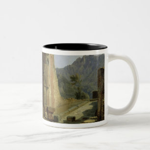 Caneca De Café Em Dois Tons O fórum de Pompeii