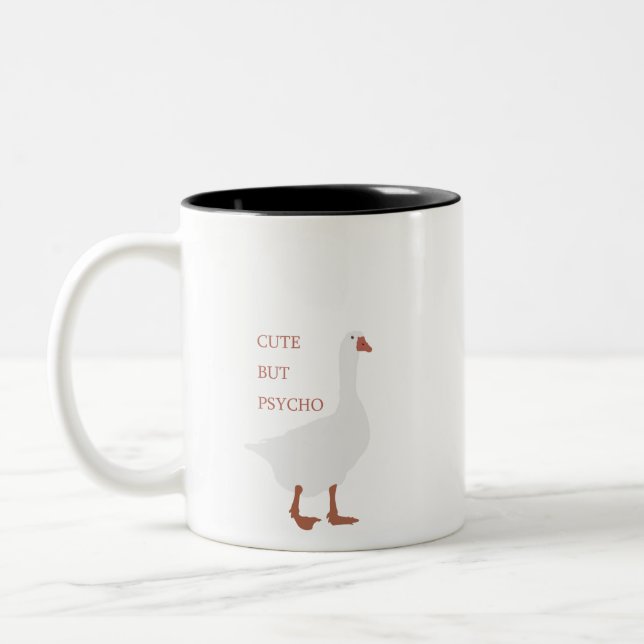 Caneca De Café Em Dois Tons O Ganso Louco (Esquerda)