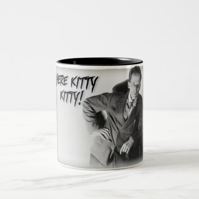 Caneca De Café Em Dois Tons O gato de Schroedinger (Centro)