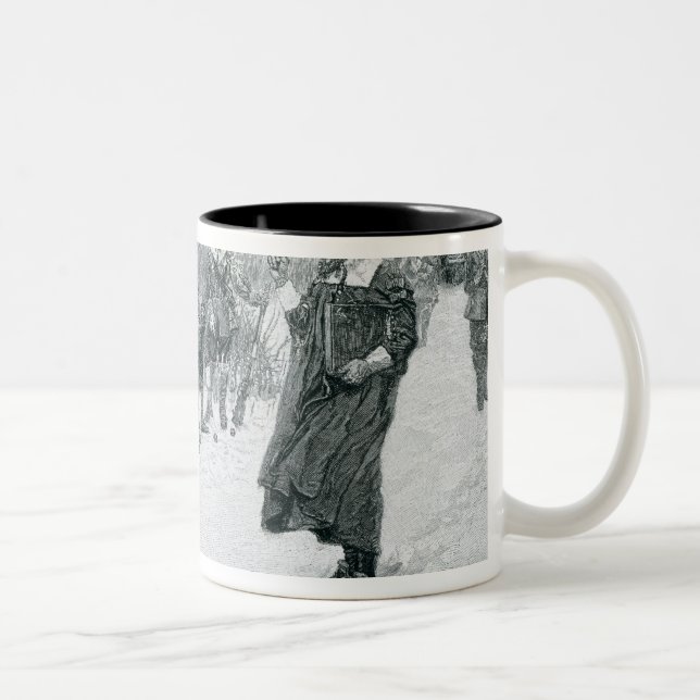 Caneca De Café Em Dois Tons O governador do puritano (Direita)