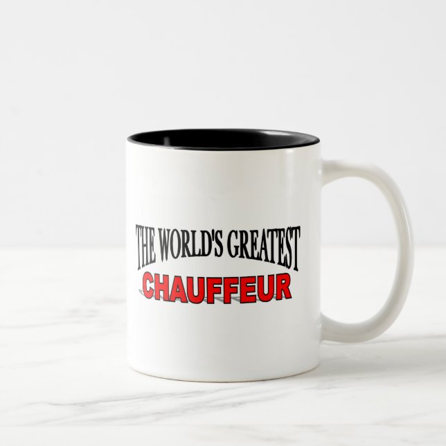 Caneca De Café Em Dois Tons O grande Chauffeur do mundo (Direita)
