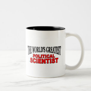 Caneca De Café Em Dois Tons O grande cientista político do mundo