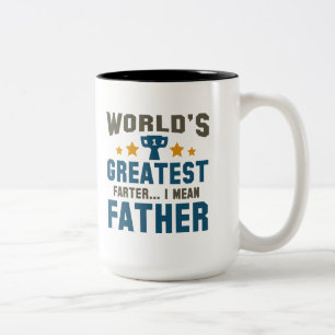 Caneca De Café Em Dois Tons O grande Farter do mundo