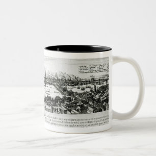 Caneca De Café Em Dois Tons O grande fogo de Londres em 1666