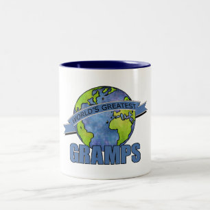 Caneca De Café Em Dois Tons O grande Gramps do mundo