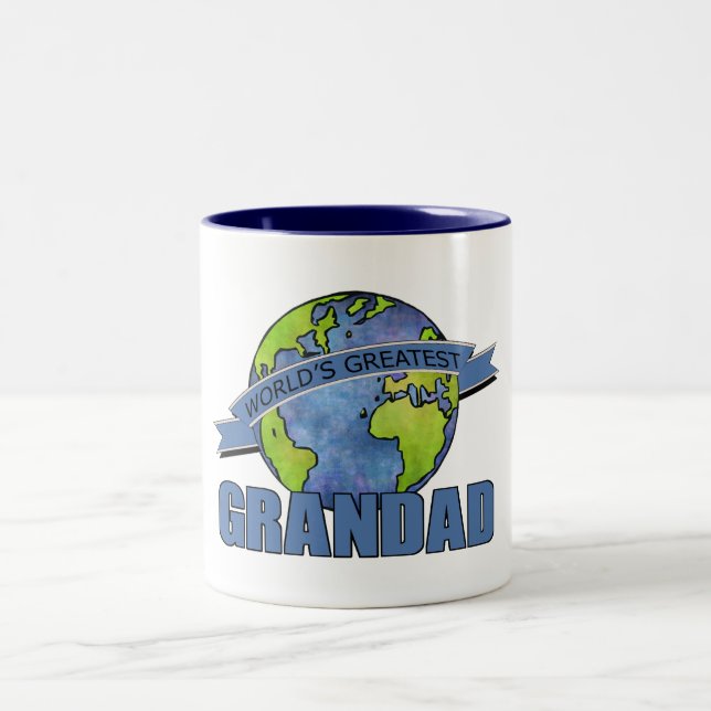 Caneca De Café Em Dois Tons O grande Grandad do mundo (Centro)